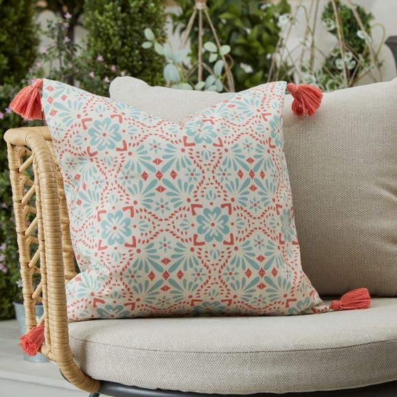 coral garden cushions