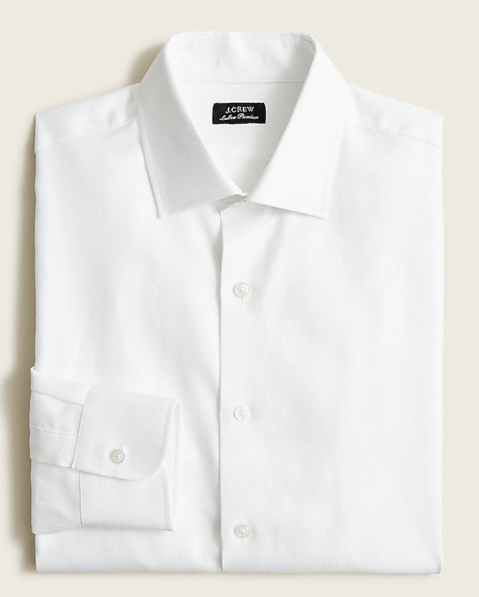 Slim-Fit Ludlow Premium Fine Cotton Dress Shirt