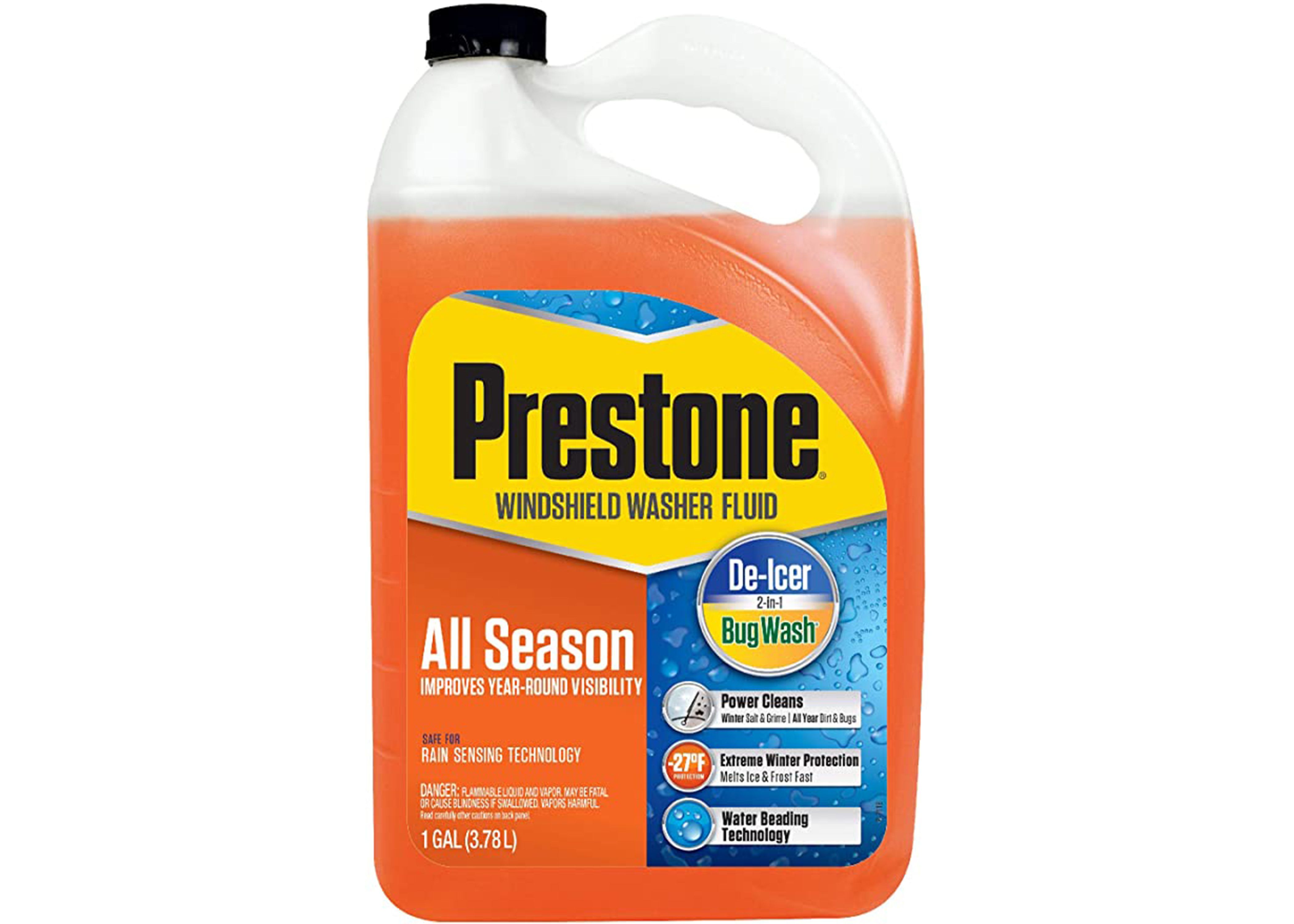 Prestone Deluxe 2-in-1 Windshield Washer Fluid, 1 Gallon