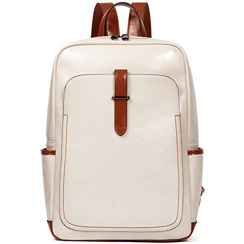 Laptop Backpack Purse for Women Large Designer PU Leather Laptop Bag,  Ladies