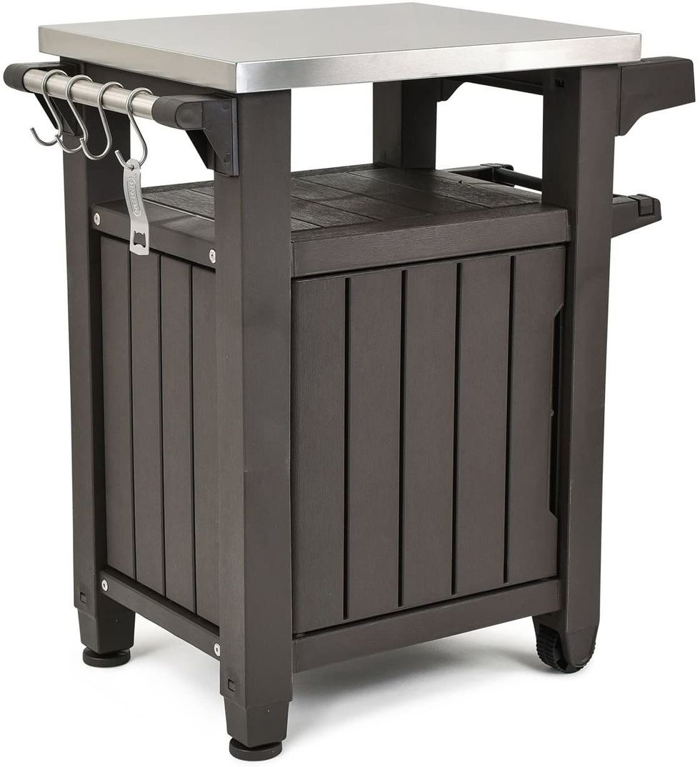 Outdoor Table and Storage Cabinet 