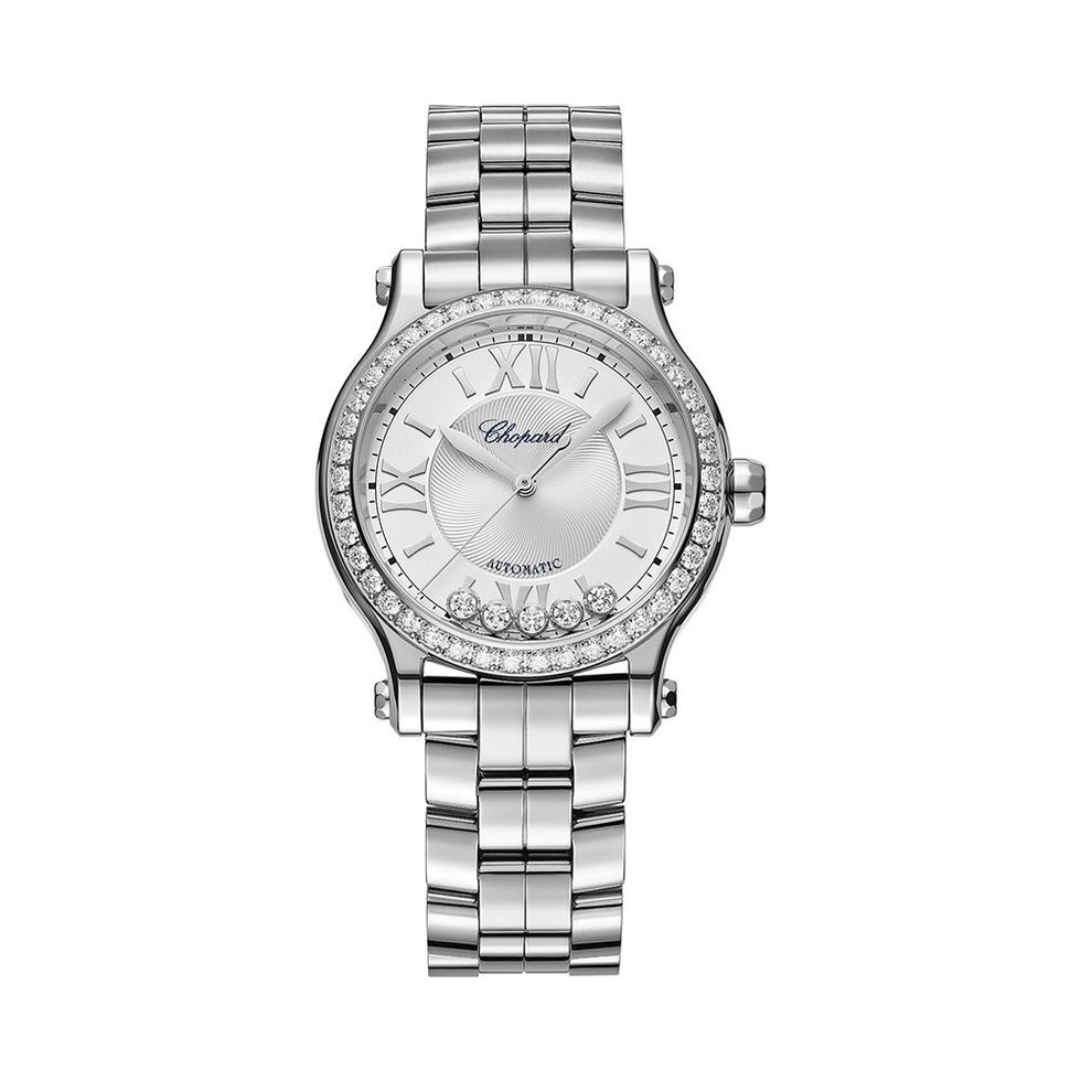Happy Sport Automatic 33mm Stainless Steel and Diamond Watch