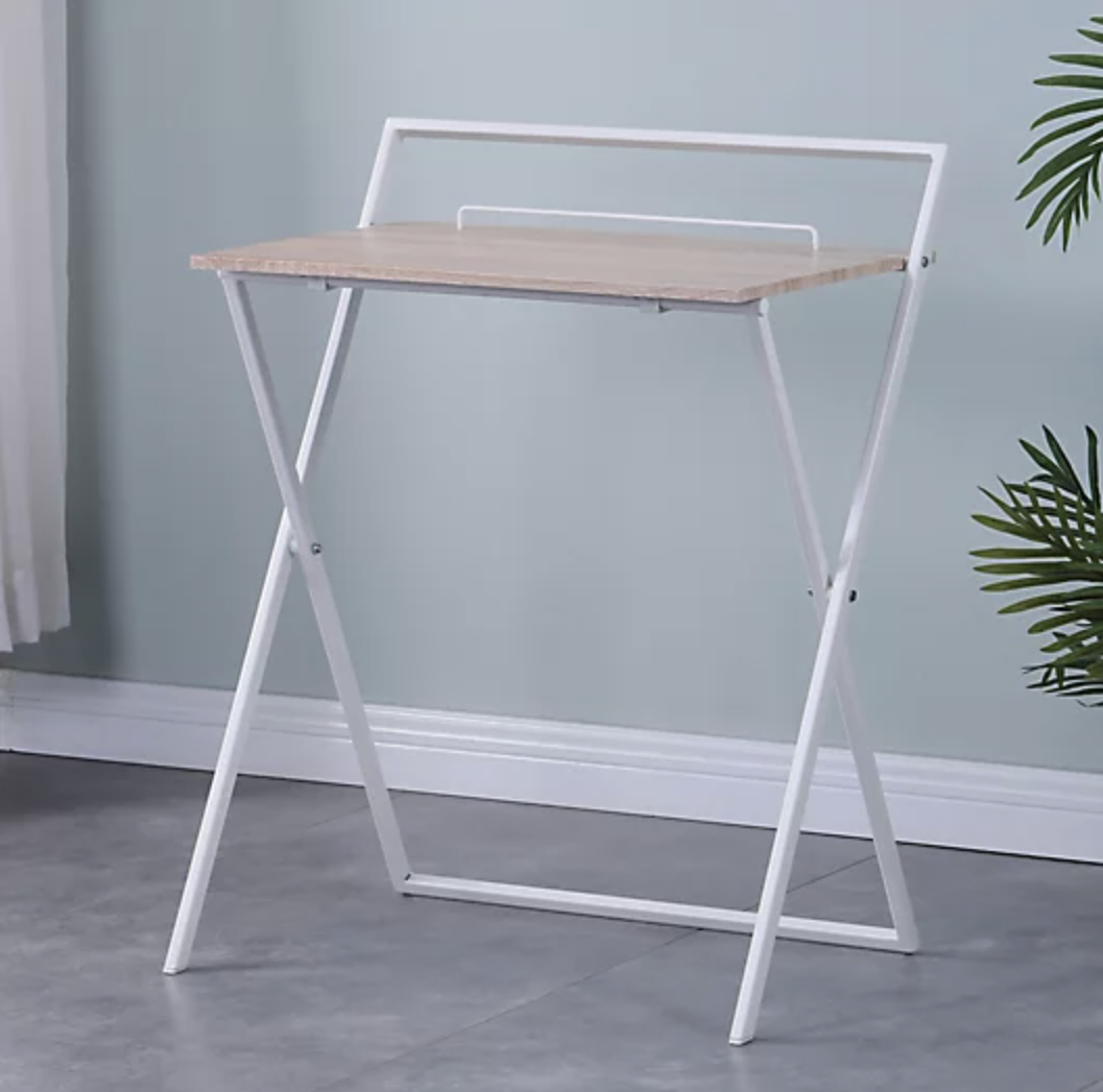 argos folding desk white