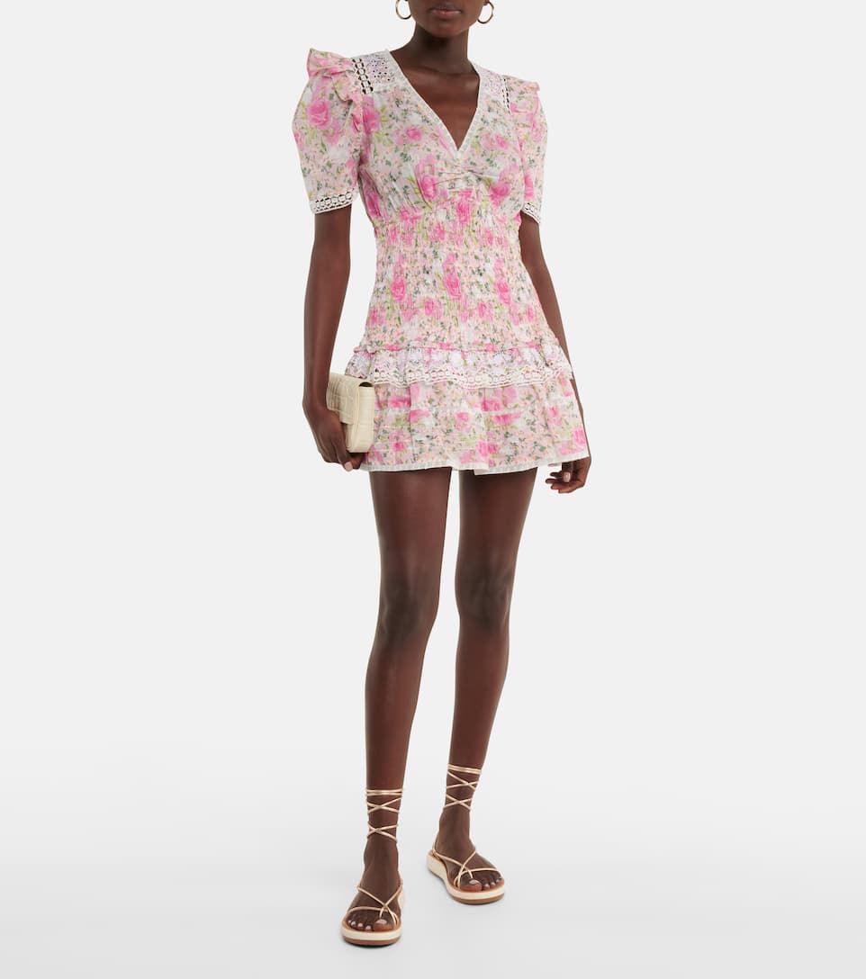 Tootu Womens Simple Dress Casual Print V-Neck Short Sleeve Mini Dresses 