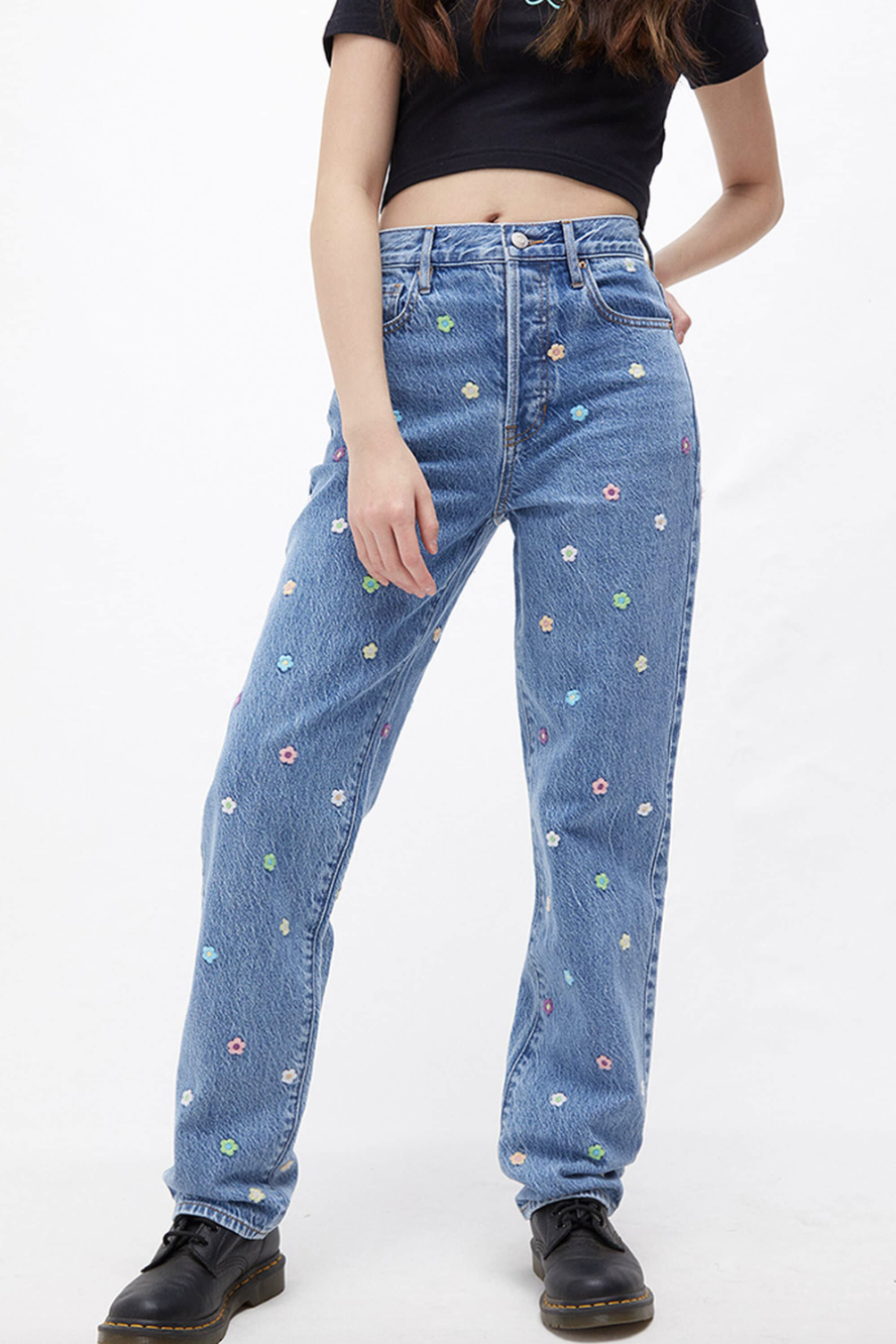 Eco Flower Power Dad Jeans
