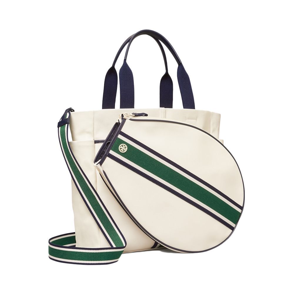 Convertible Stripe Tennis Tote