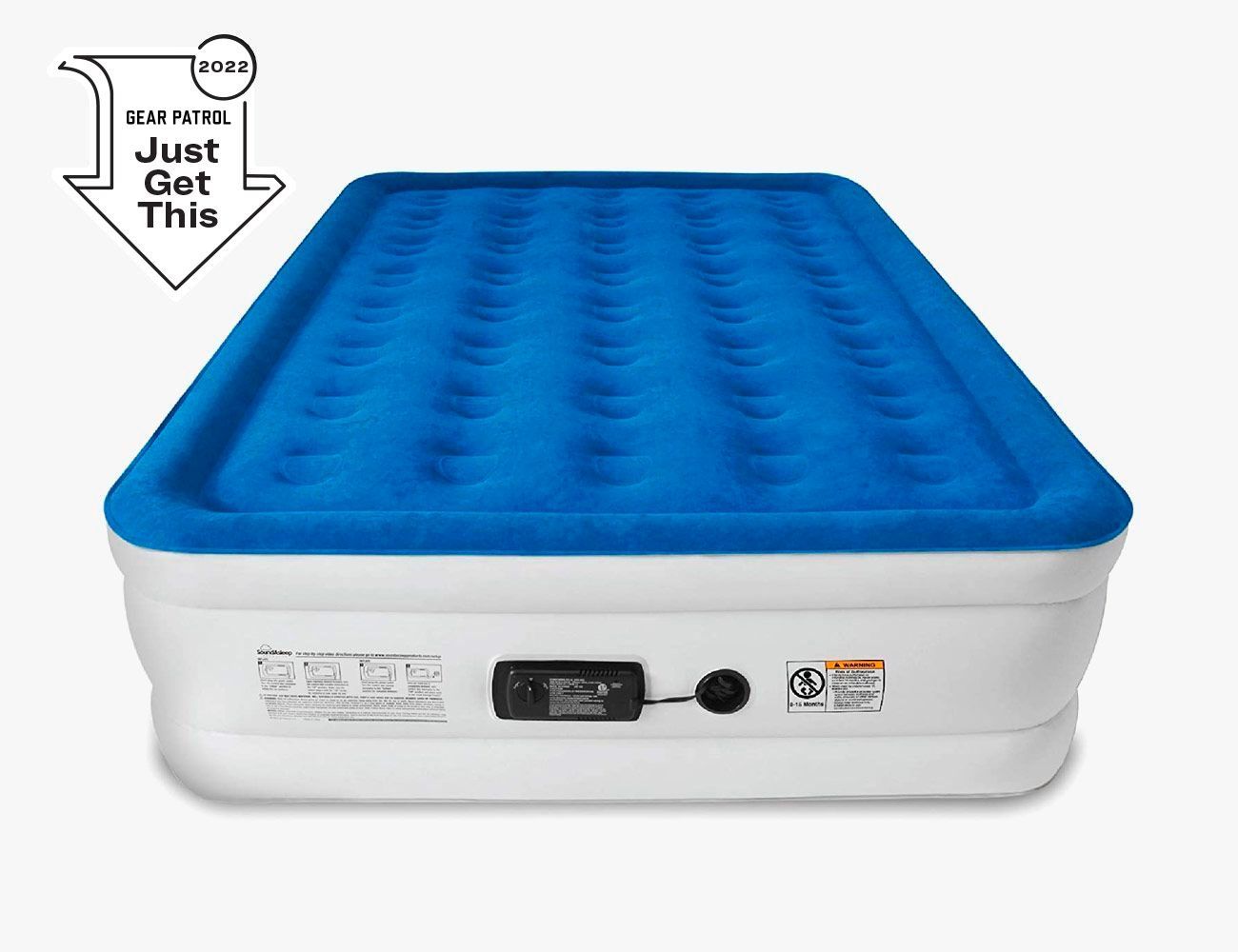 Best Choice Raised Inflatable Bed with Fitted Sheet Air Mattress Queen Size 
