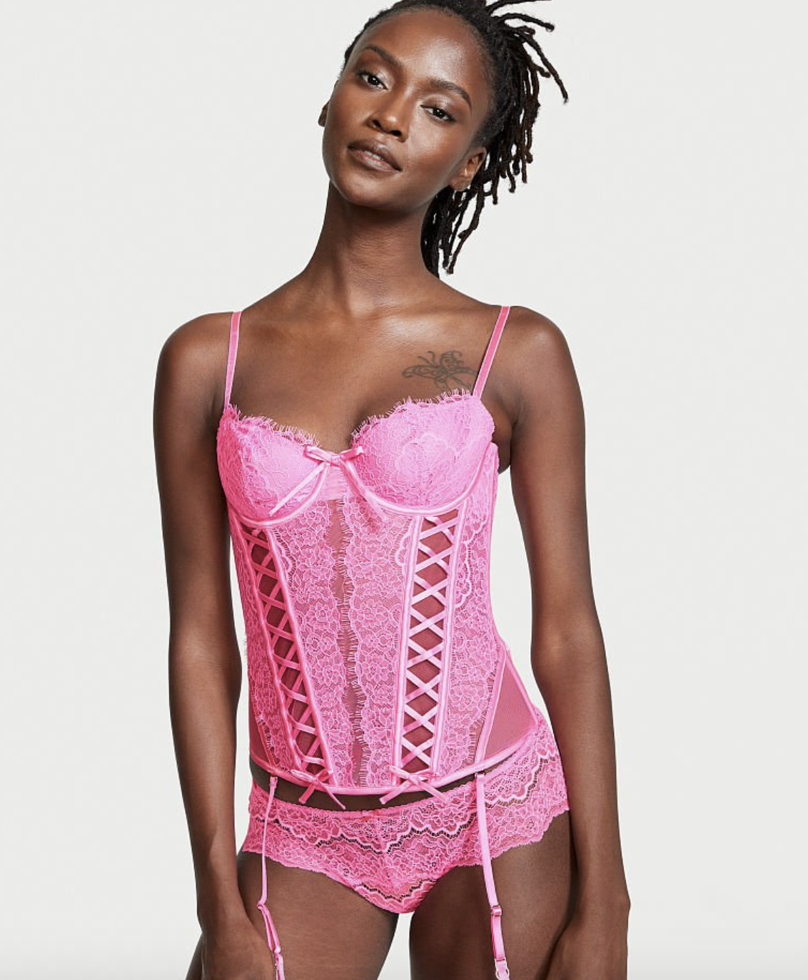 Wicked Unlined Lace-Up Corset Top