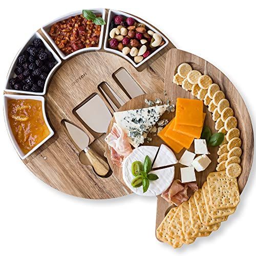 Charcuterie Cheese Board and Platter Set
