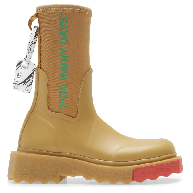 'For Rainy Days' Sponge Sole Waterproof Rain Boot 
