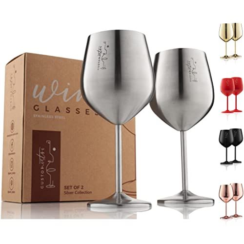 Stainless Steel Wine Glass 