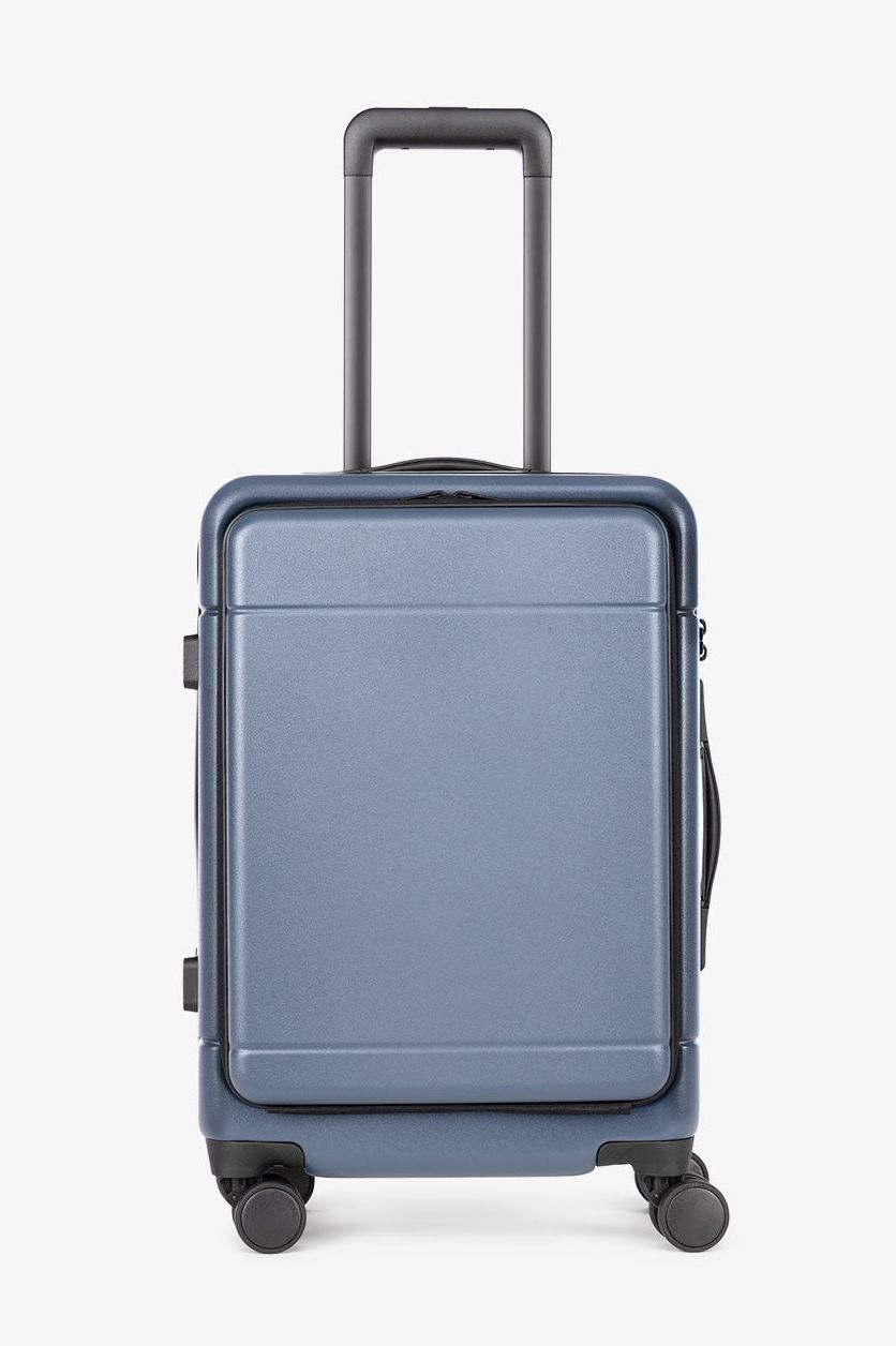 Hue Carry-On Luggage with Hardshell Pocket