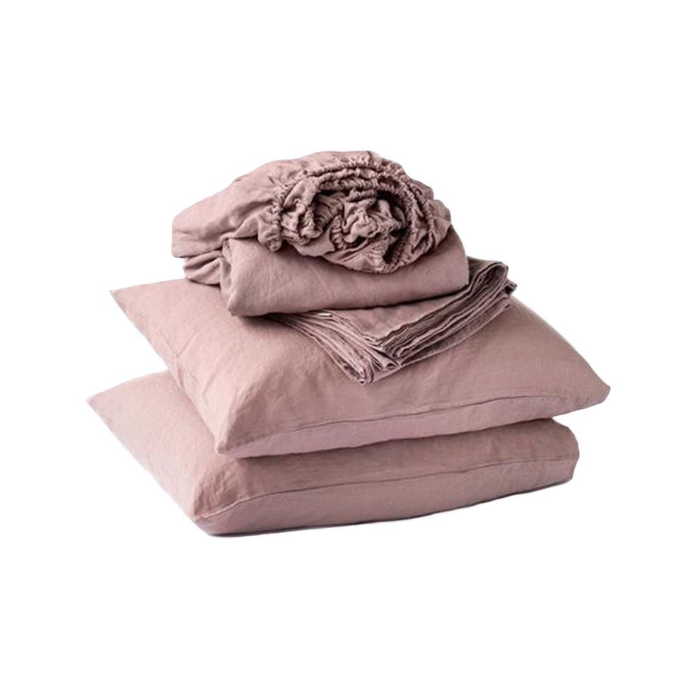 Woodrose linen sheet set (4 pcs)