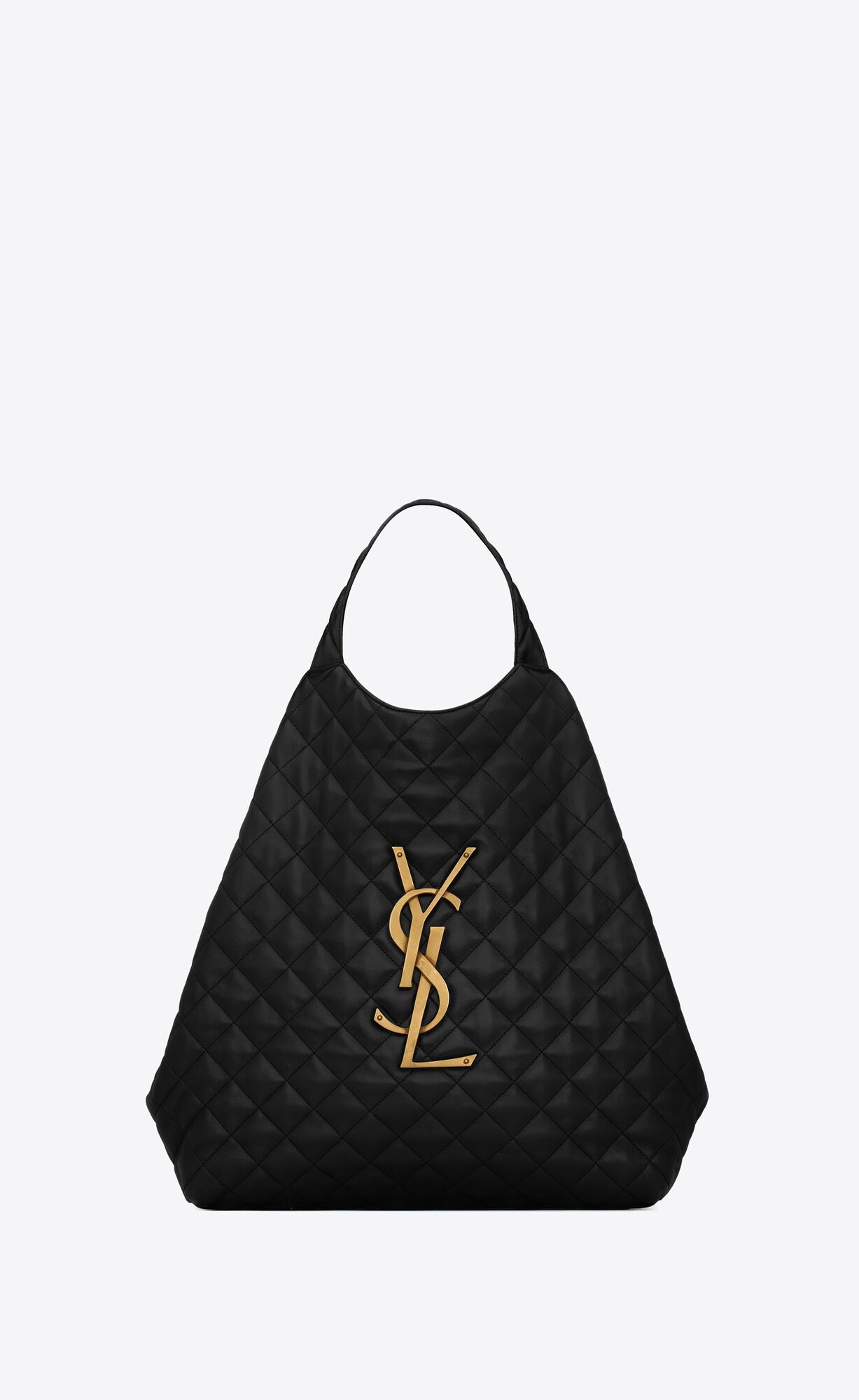 Saint Laurent Envelope Bag Medium Matelasse Leather Noir in Calfskin  Leather with Gold-tone - MX
