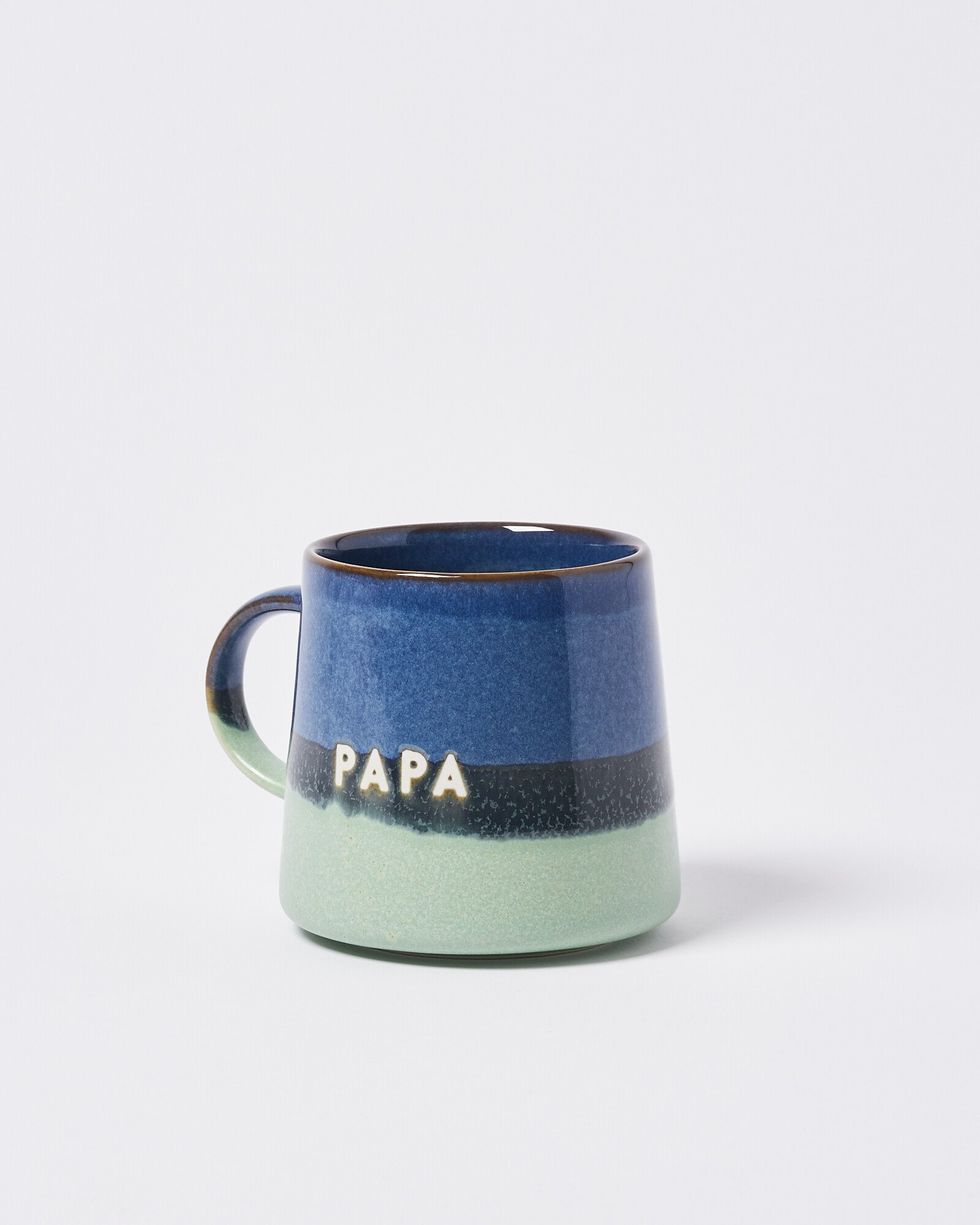 Papa Blue Ceramic Mug