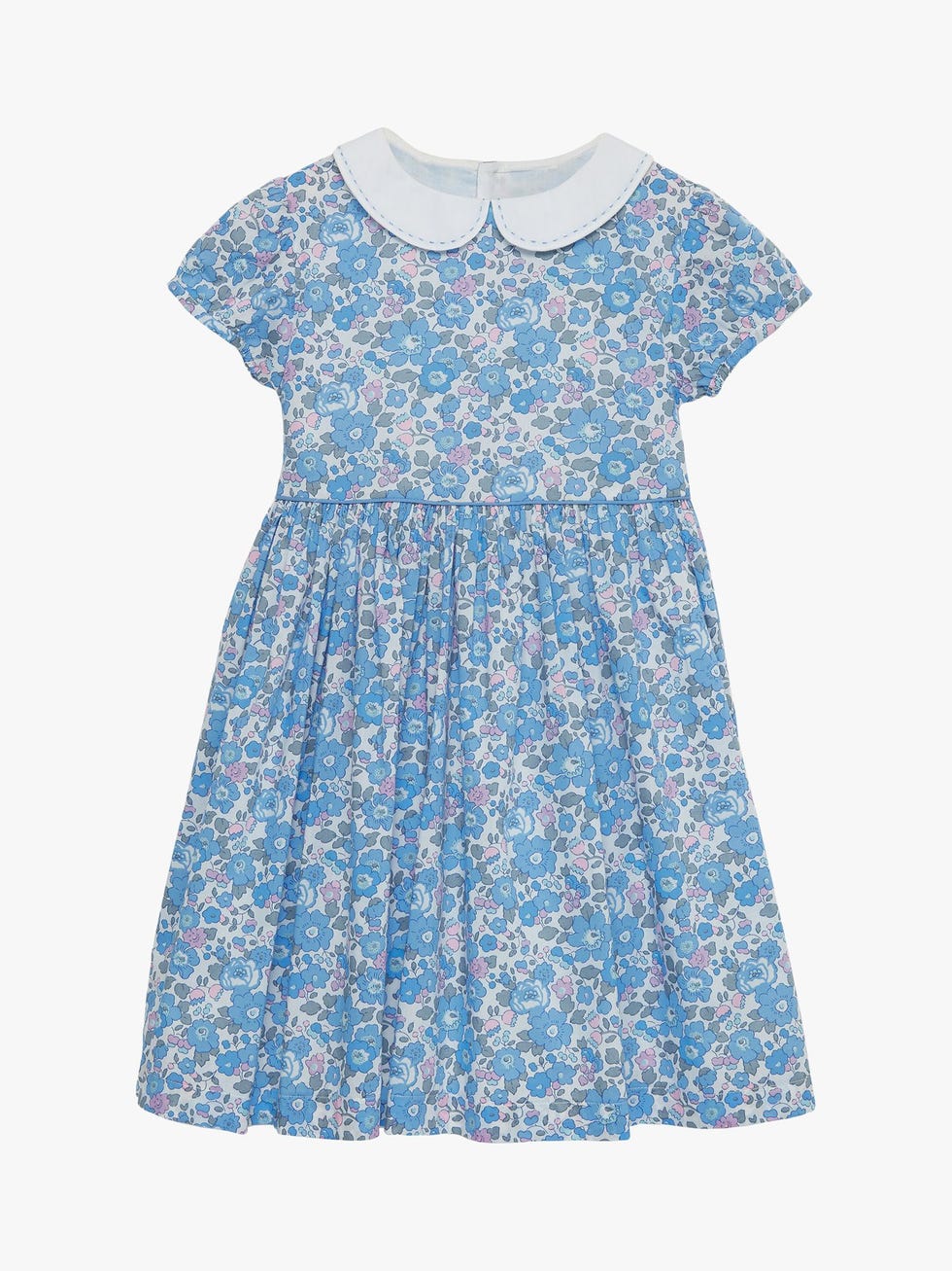 Trotters Lily Rose Kids' Betsy Liberty Print Dress, Blue