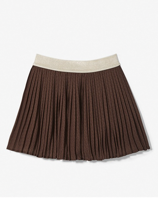 Pleated Logo Skirt