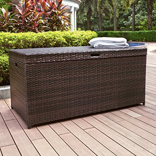 Extra Large Outdoor Garden Storage Box Metal Chest Cushion Shed Patio  Container