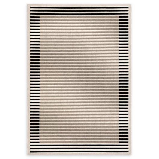 Fathom Indoor/Outdoor Rug in Ivory/Black