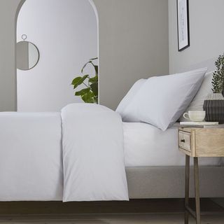 Athens Bed Linen Collection - 200 TC - Washed Cotton - Light Grey