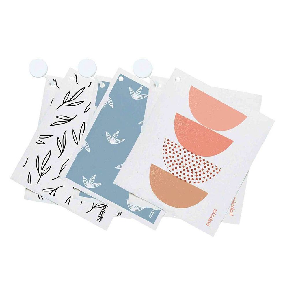 MAISONOVO Swedish Dishcloths for Kitchen - Reusable Paper Towels with Hook  - Reusable Paper Towels Washable- Swedish Dish Towels - Modern Pack of 4