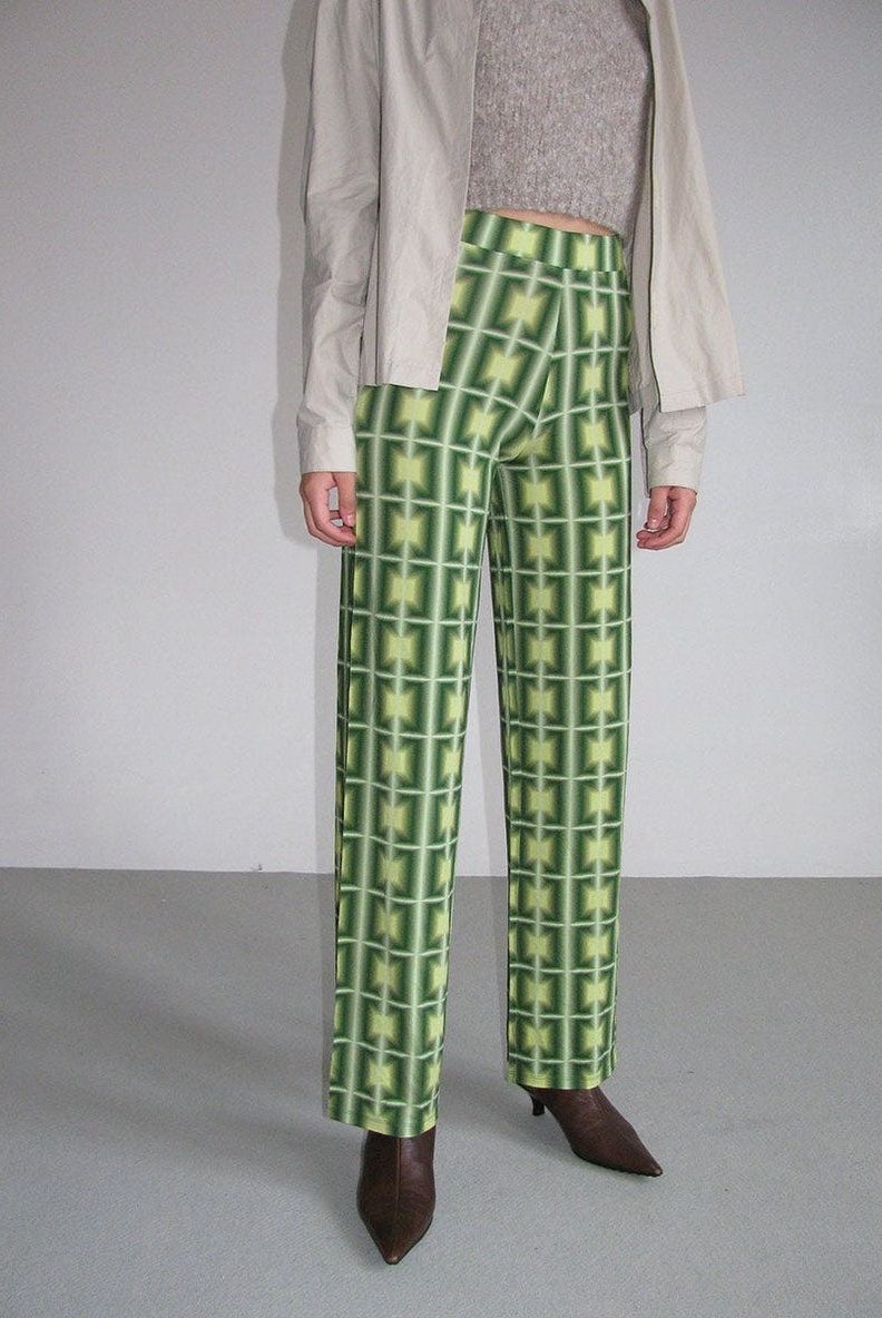 Amazing & Rare 1990s Baggy Color Block Funky Printed Pants