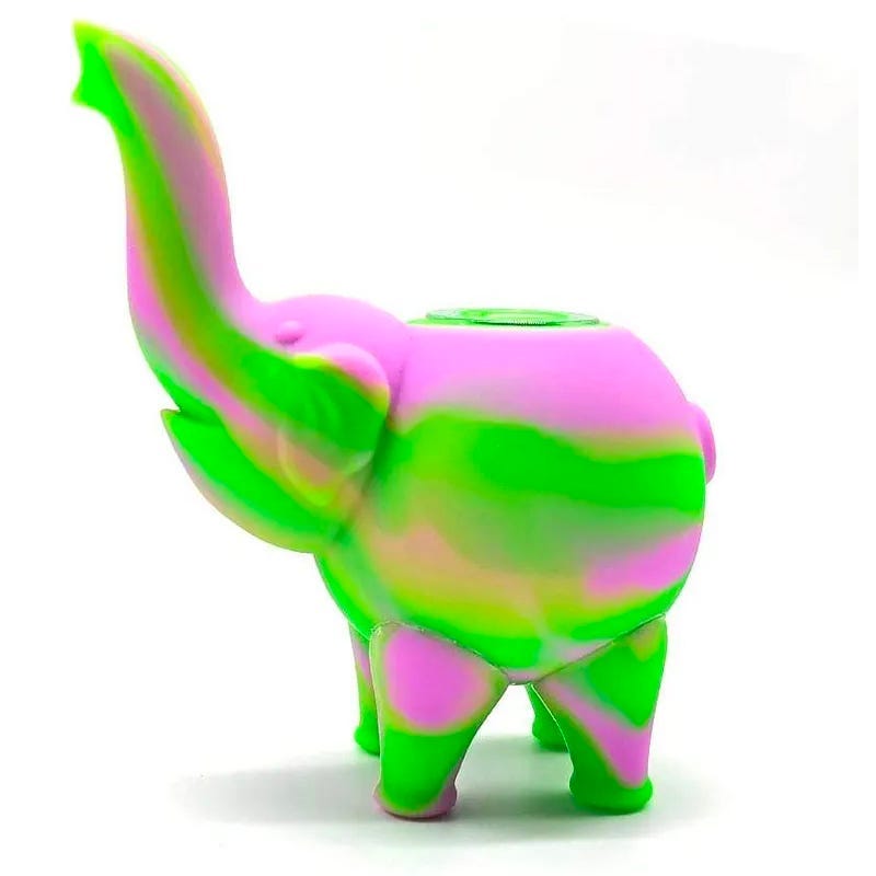 "Ellie" Silicone Elephant Bubbler Pipe