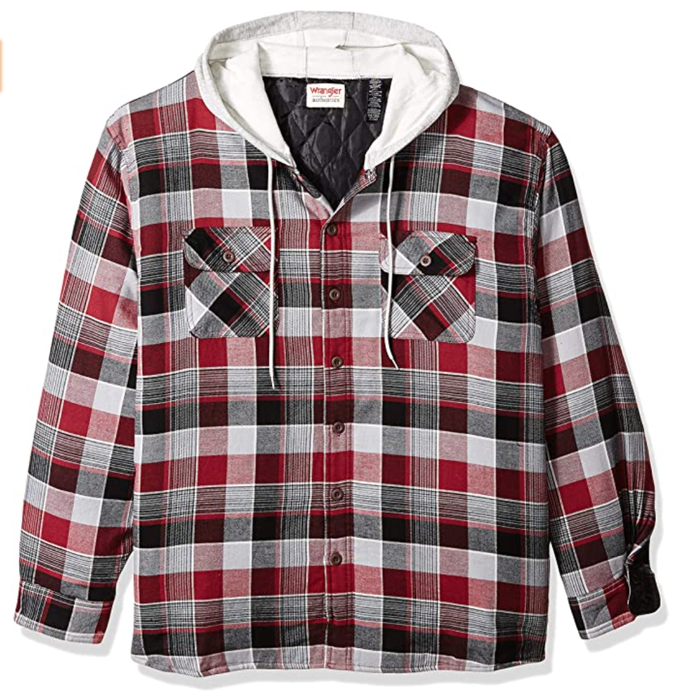 Men's Long Sleeve Quilted Flannel Shirt