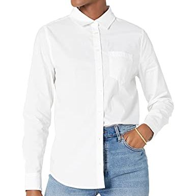 Classic-Fit Long-Sleeve Button-Down Poplin Shirt