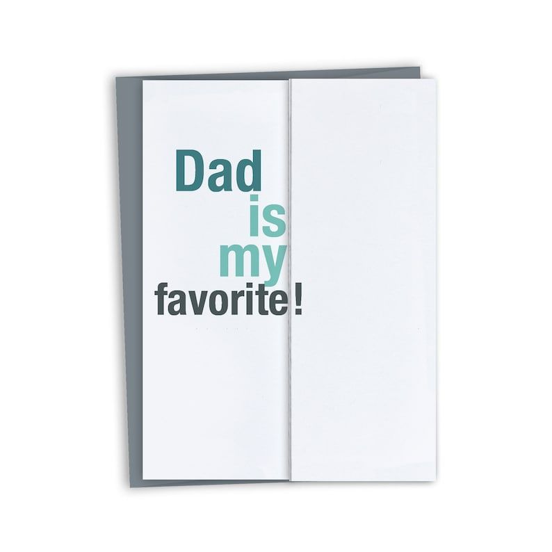 'Dad is My Favorite...' Mother's Day Card