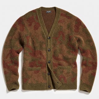 Todd Snyder Alpaca Camo Cardigan Todd Snyder Alpaca Camo Cardigan