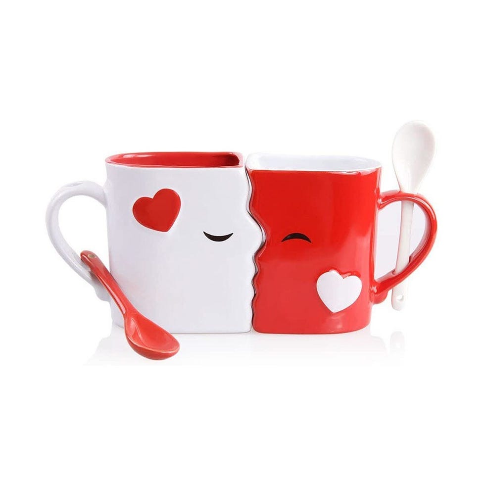 Blu Devil Kissing Mugs Set