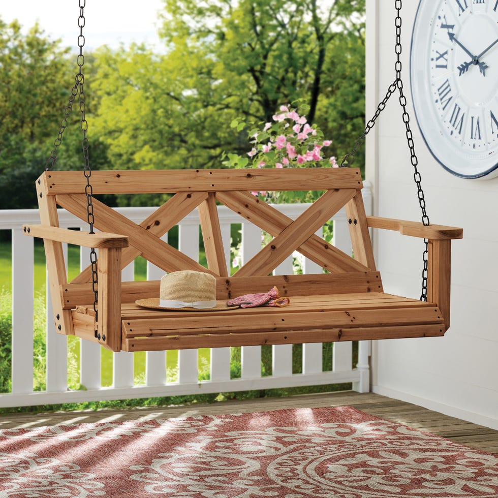 All Cedar Farmhouse Porch Swing