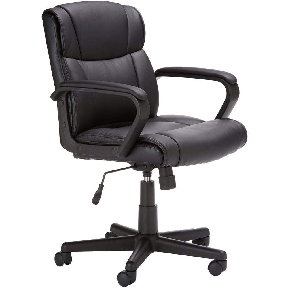 Padded Office Desk Chair with Armrests
