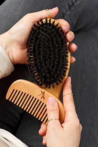 100% Boar Bristle Hair Brush Set 