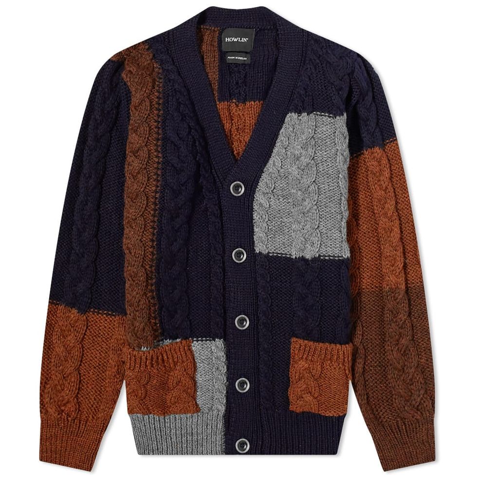 Howlin' Dream On Patchwork Cable Cardigan