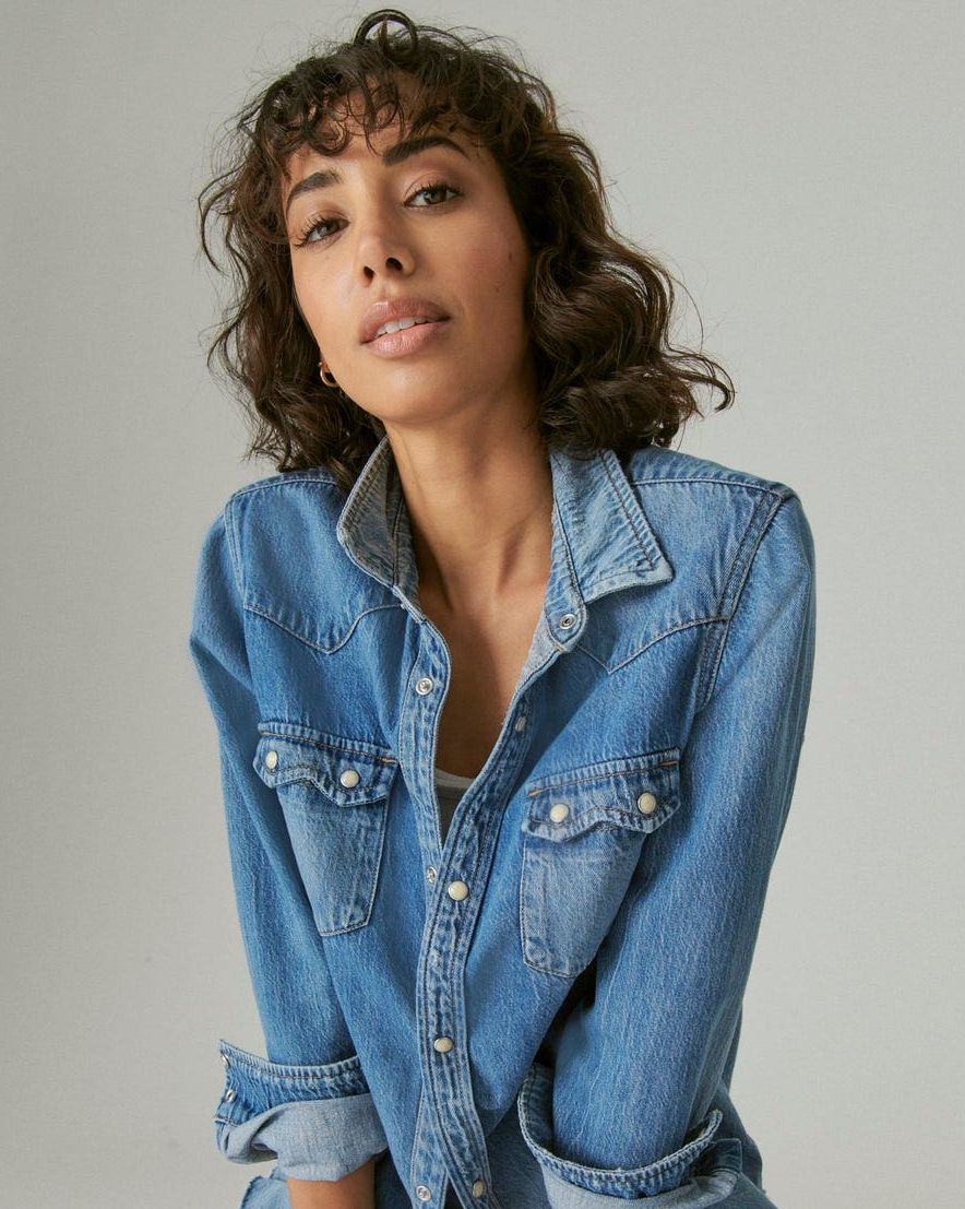 Lucky Brand Denim Blue Jean Jacket ~ Women's Size SMALL - $29