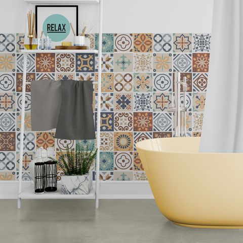 8 Of The Best Bathroom Tile Stickers, Moroccan Tile Bathroom Ideas