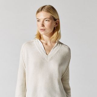 V-Neck Layered Pullover