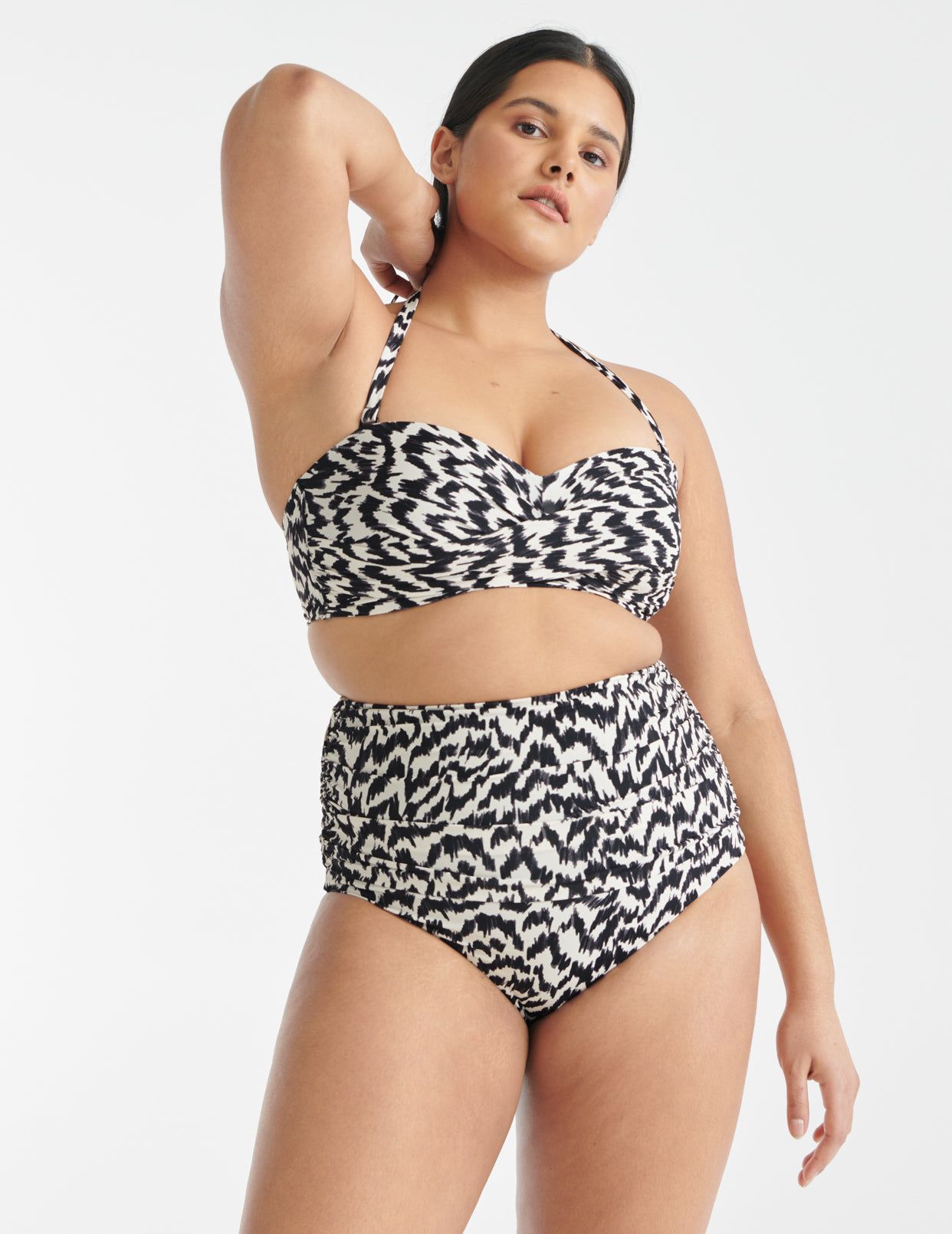 Ultra high waist cheap swim bottoms plus size