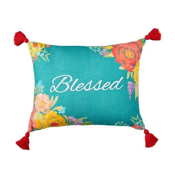 The Pioneer Woman Blessed Decorative Pillow
