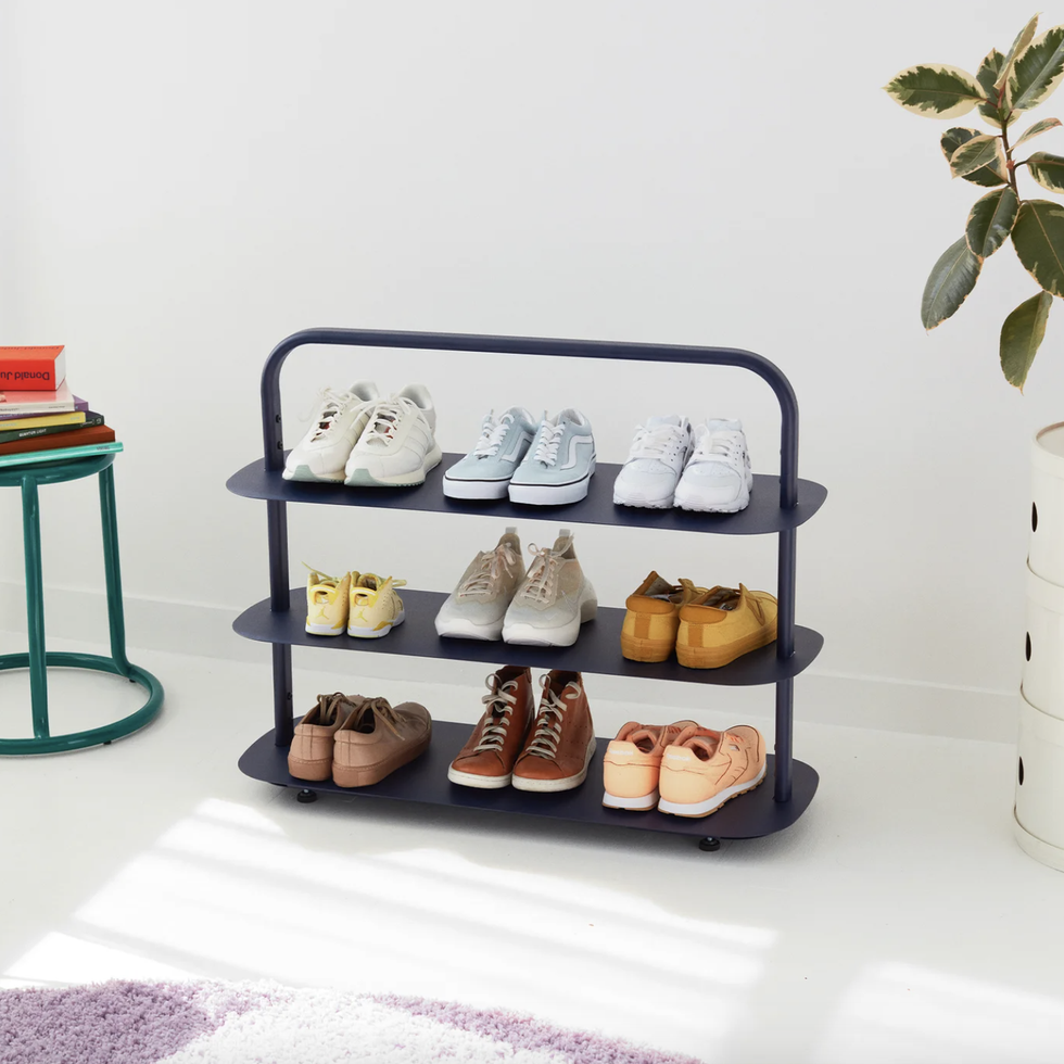 NEW YORK 3-section Entryway Bench Shoe Storage 
