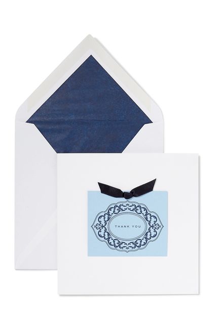 Thank You Card with Ribbon, per card