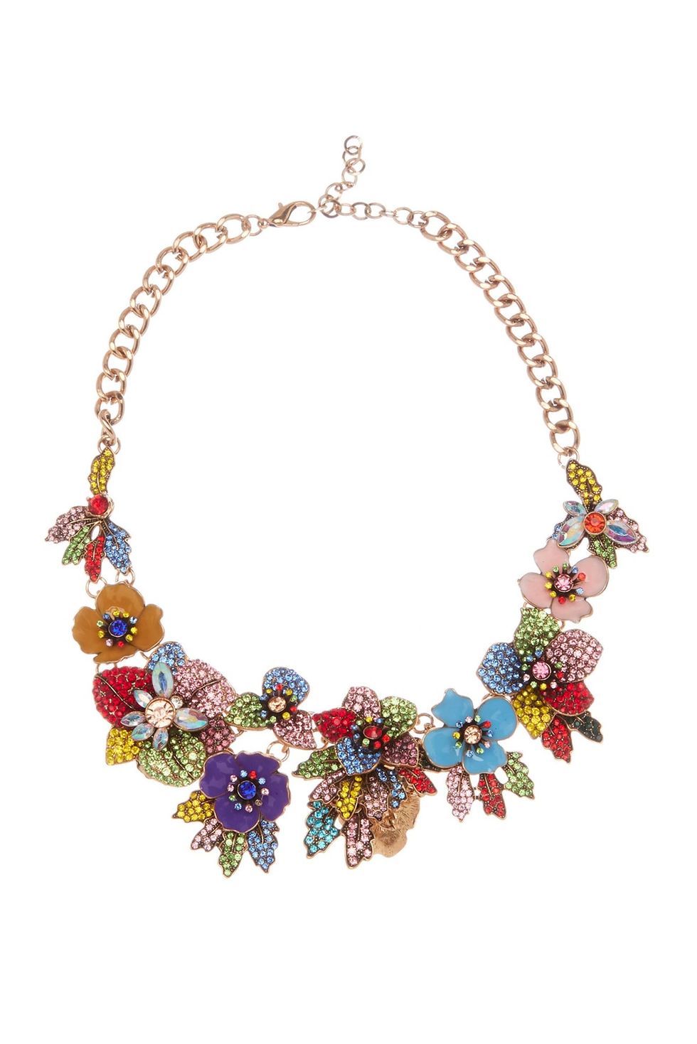 Amy Crystal Floral Necklace