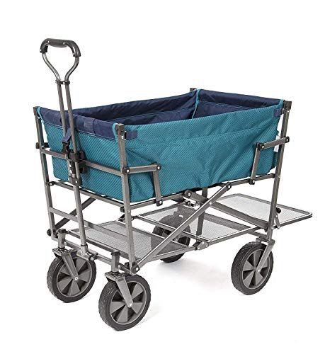 Collapsible wagon clearance with seats