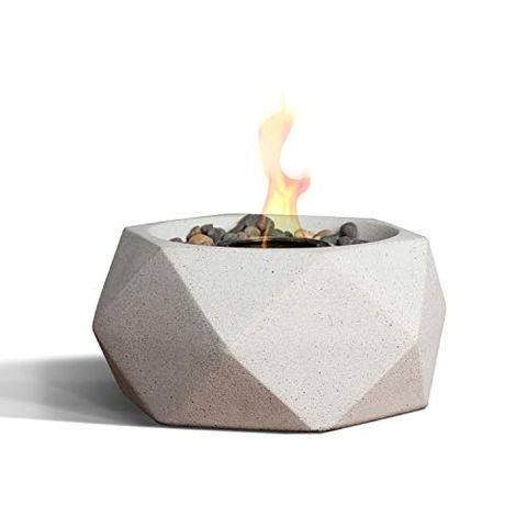 Propane And Natural Gas Fire Pits, Tabletop Lp Gas Fire Pit With Electronic Ignition And Lava Rocks