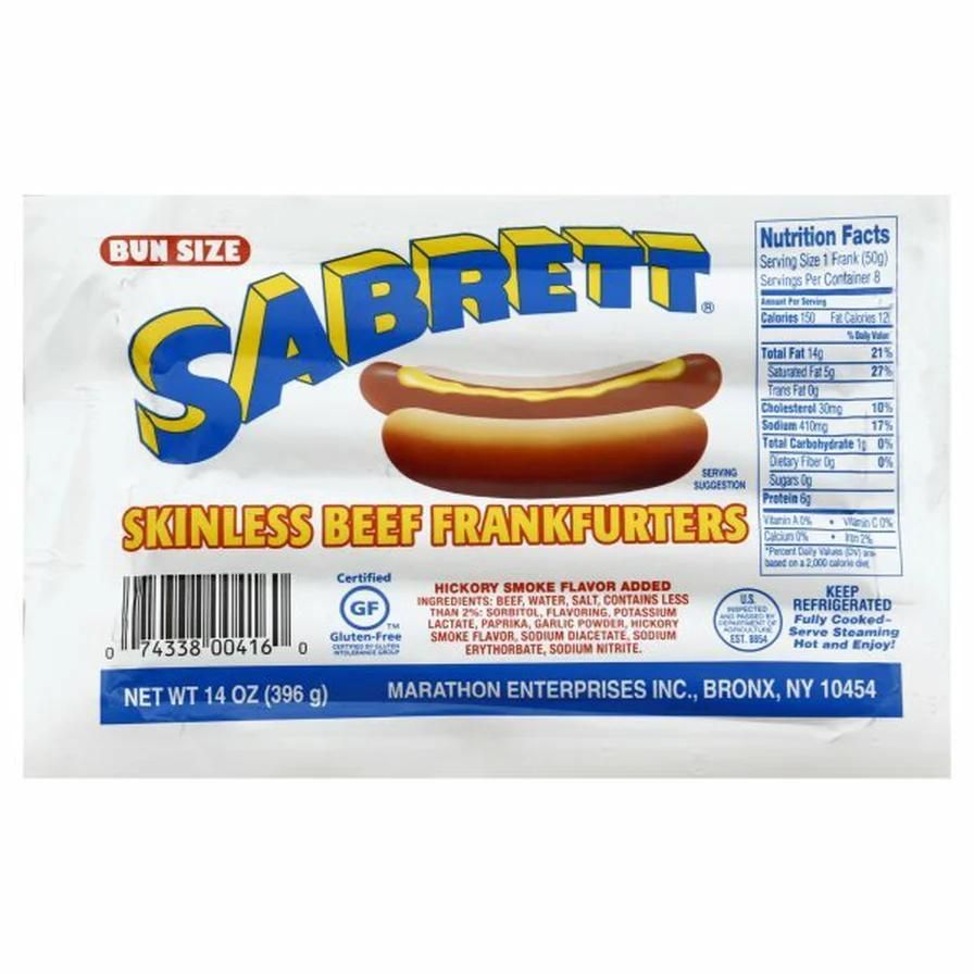 Sabrett Frankfurters, Beef