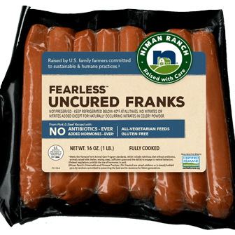Niman Ranch Fearless Uncured Beef & Pork Franks