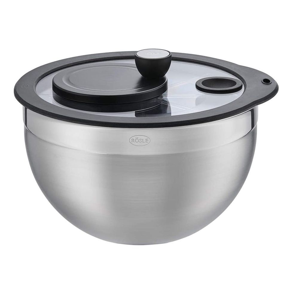 Stainless Steel Salad Spinner Efficientlys Wash and Spin Dry