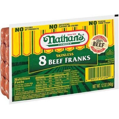 Nathan's Famous Skinless Beef Franks 
